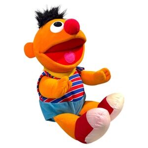 Vintage 1996 Tyco Ernie Sesame Street Plush Toy Doll‎ Jim Henson Productions